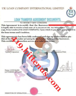 AGREEMENT DOCUMENT FOR